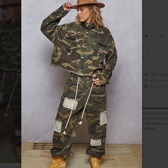 POL Camouflage Patchwork Pants - Picture 6 of 12